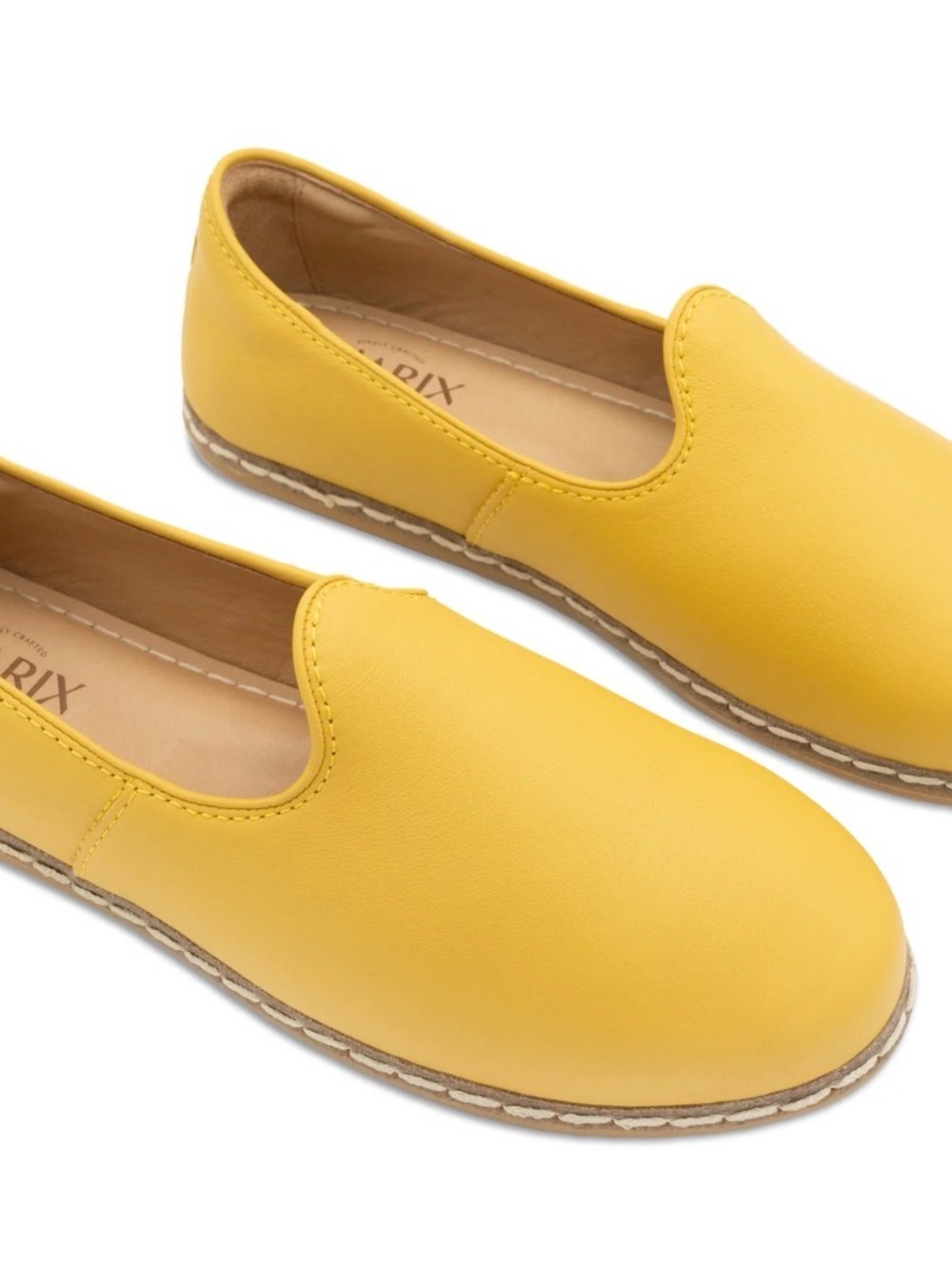 Charix handmade Yellow Slip-On Women's Flats size 38/US8 $195 EUC